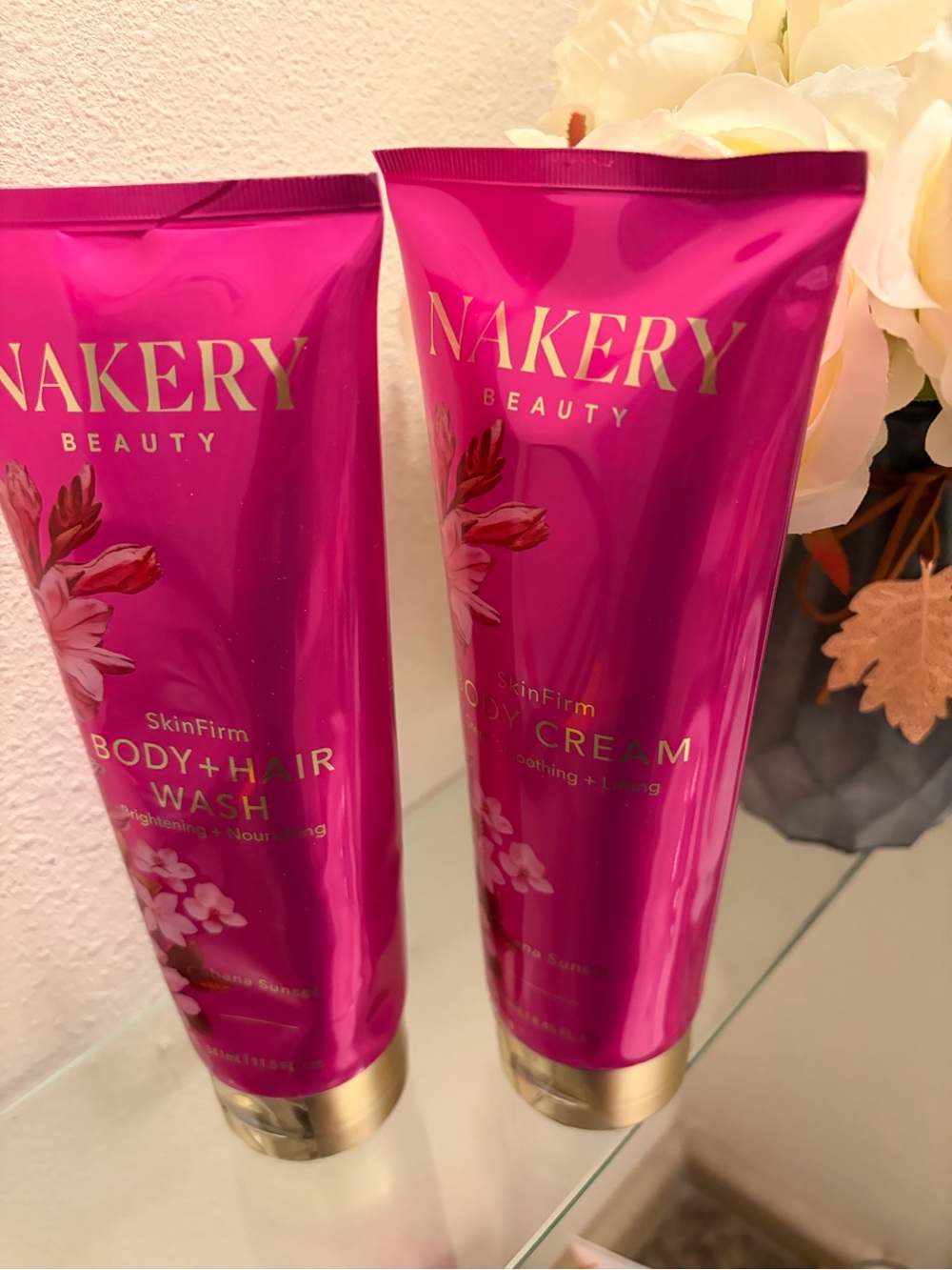 SkinFirm Pink Body Wash & Body Cream